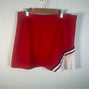 Red Athletic Skort Size M 27” Waist 15” Length for cheerleading